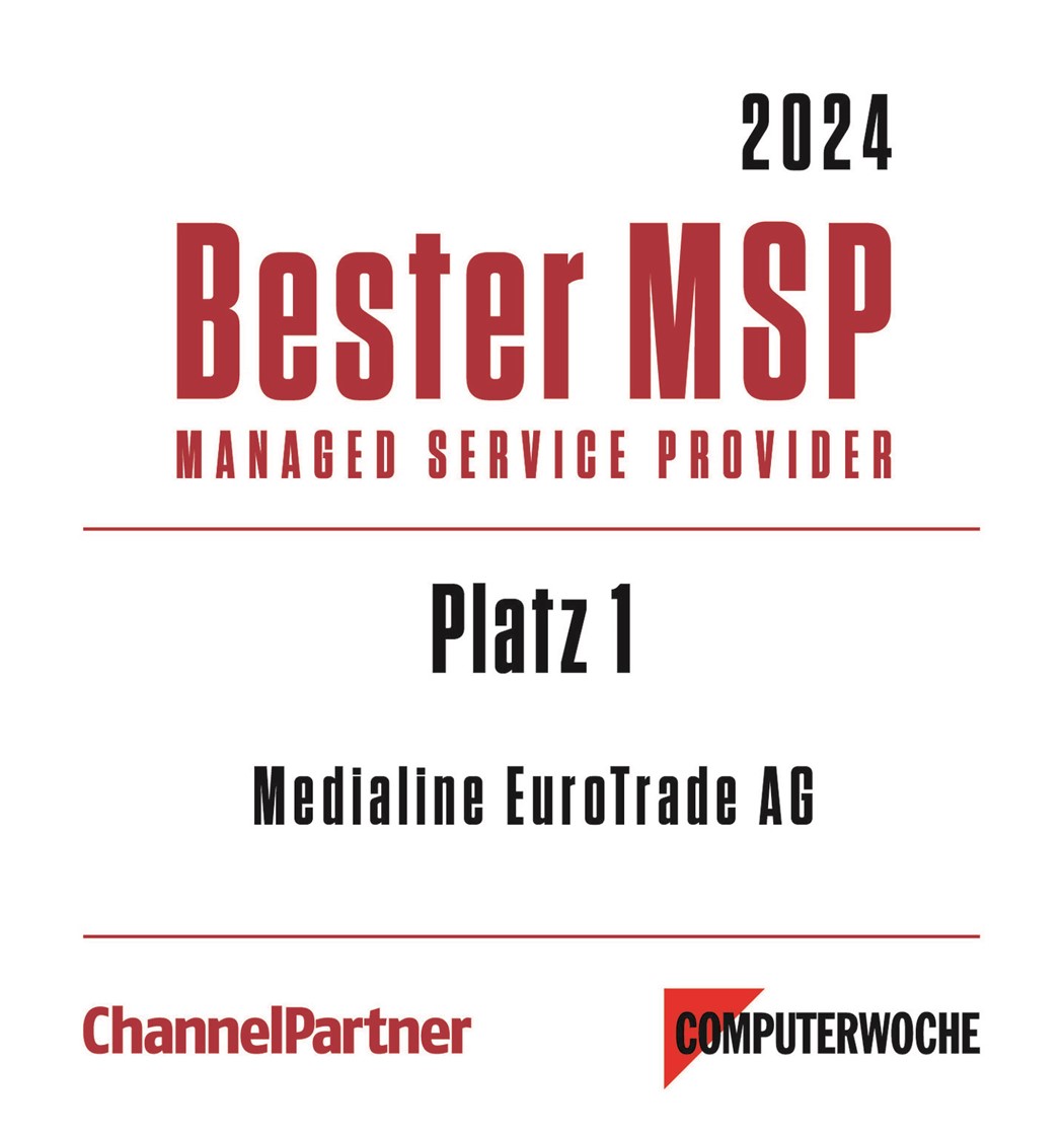 Medialine wurde als "Bester Managed Service Provider 2024" ausgezeichnet.